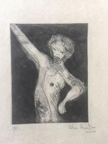 Figure with Dark Background